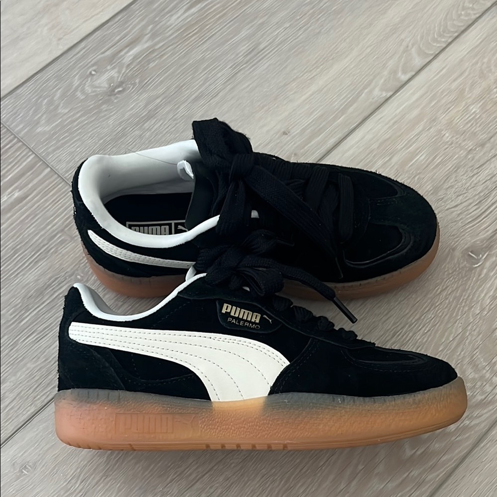Puma Palermo Black Sneakers 6.5